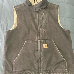 Carhartt Duck Sherpa-Lined Vest Medium